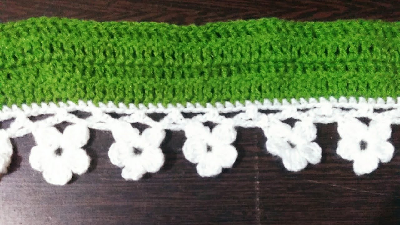 easy and beautiful crochet border (tutorial हिंदी में) YouTube