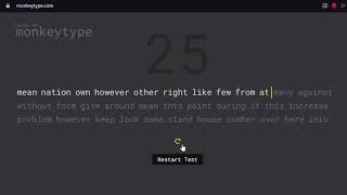 Monkey Type - 106 Words Per Minute!!!