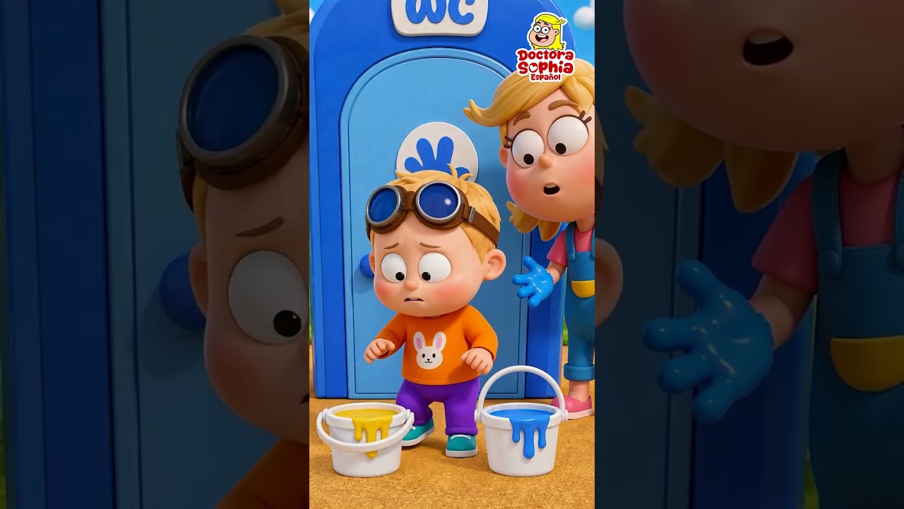 Mezcla Colores para Niños | Aprende los Colores| Aprender a Ir al Baño| Canciones Infantiles #shorts 썸네일