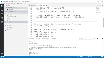 Stringifying JSON using RowList in Purescript