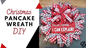 Dear Santa Christmas Pancake Wreath Tutorial