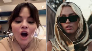 Download Lagu Selena Gomez REACTS to Miley Cyrus’ Flowers MP3