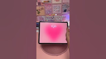 iPad aesthetic homescreen💗 gradient wallpaper tutorial | apple pencil, procreate app