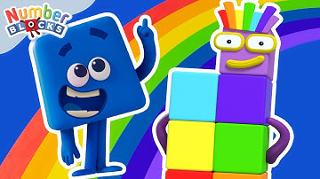 Counting Rainbows with Numberblocks! | Learn colours and counting | @Blocks-Universe