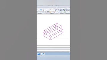 Two Rectangular slabs: Isometric Projection #caed #vtu #isometric #development