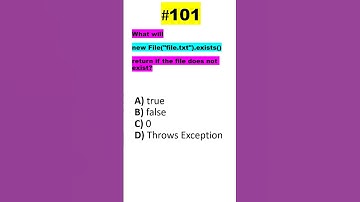 Quiz-101 #crackjavainterview #LearnJava #java #quiz #interview #coding #spring #tricks #programming