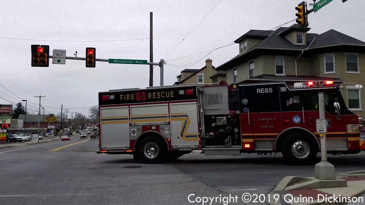 Engine 85 Rescue85 TSFRS Rescue Engine 85 - Responding Code 3 to an Automatic Fire Alarm ...