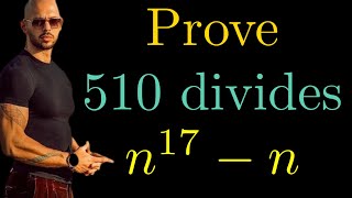 Andrew Tate solves Math Olympiads Problem (number theory) | Level 3