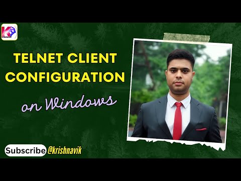 Telnet Configuration on Windows10 and Windows11
