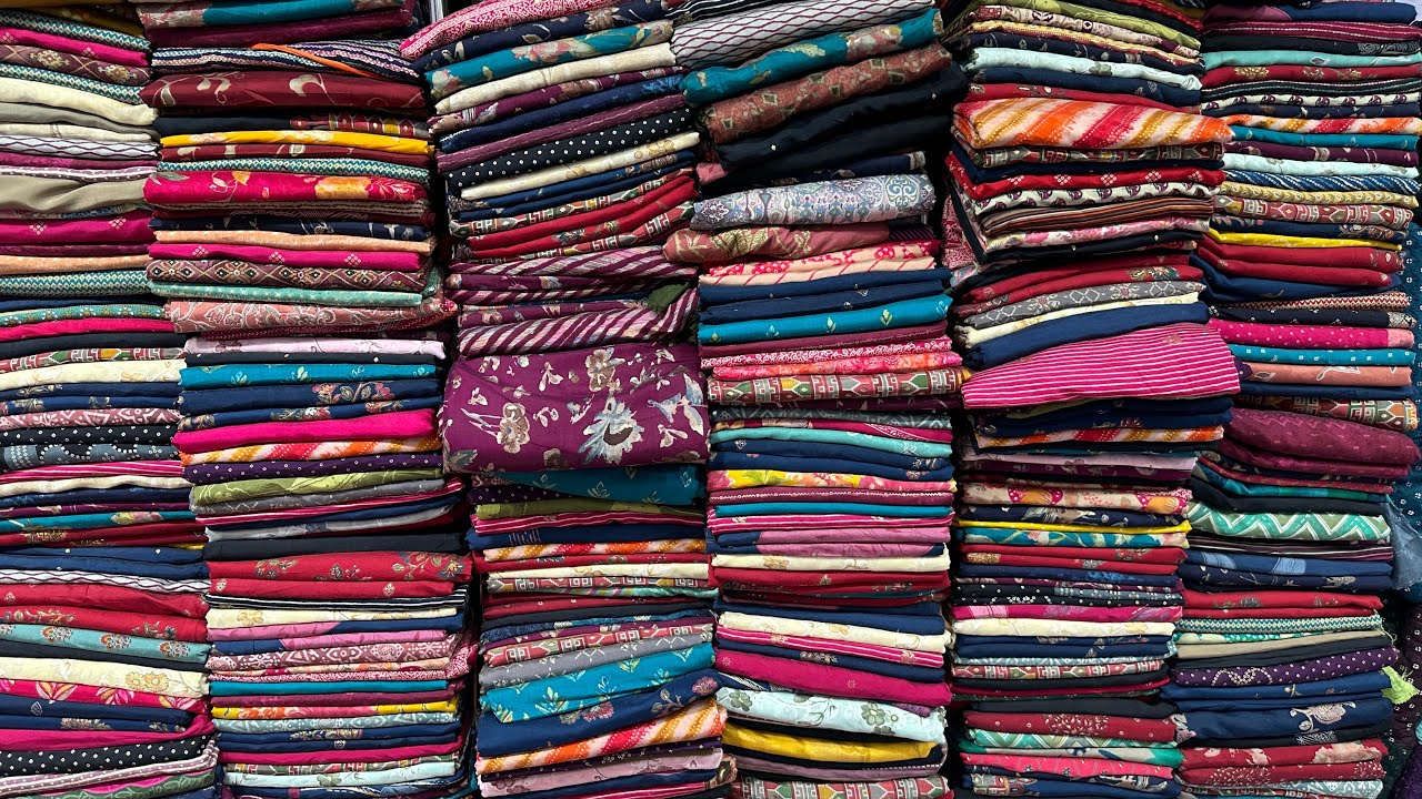 सुपरहीट फैब्रिक के कलेक्शन सबसे कम दाम में best fabric market best price best quality fashion plus 