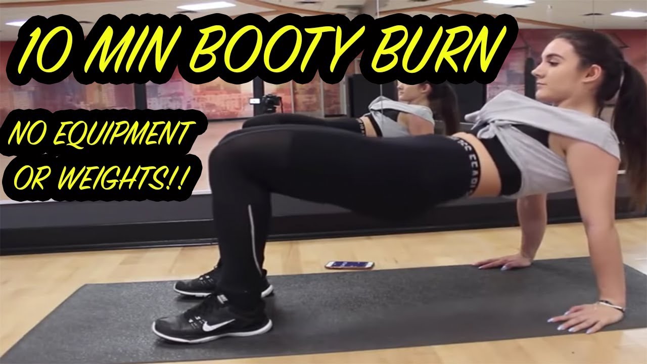 10 MIN BOOTY BURN Women without Equipment || Sexy Booty Workouts at ...