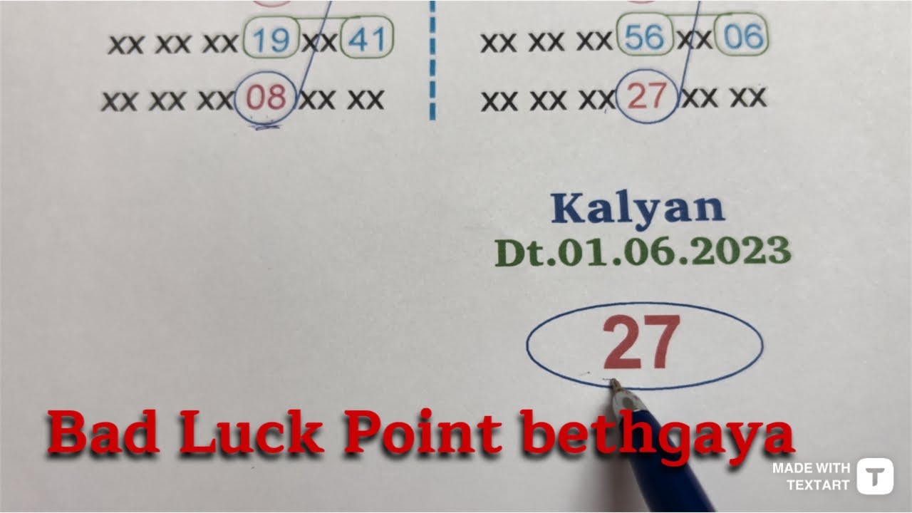 40 Kontra 20 Matka I Córka Kalyan Matka 01-06-2023 | Satta Matka | Kalyan Matka Today | Fix Jodi
