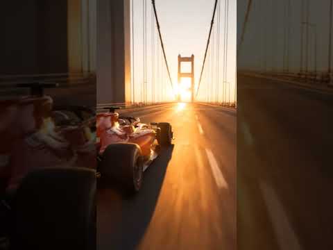 Formula 1 Sunrise Bridge Run Epic Cinematic 4K Visuals Ambient Sound