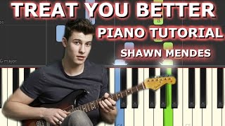 Shawn Mendes  - Treat You Better - Piano Tutorial+Chords+Lesson+Notes+Cover screenshot 2