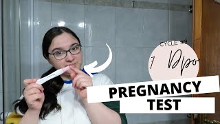Early Pregnancy Test at 7 Dpo || Cold sore as an early pregnancy symptom || TTC Baby #3 Cycle 19