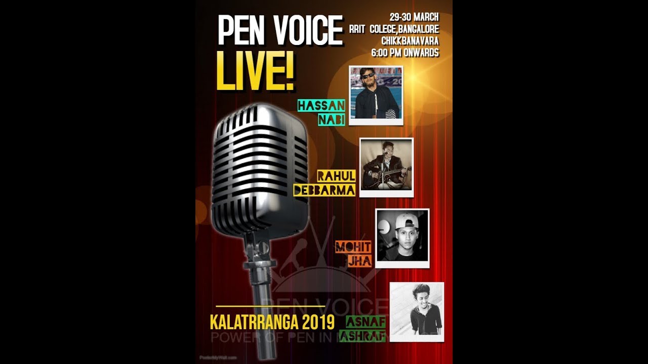 PEN VOICE | BATTLE OF BANDS |ACHARYA HABBA 2019| BANGALORE |AVINASH DADU
