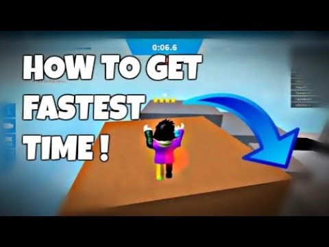 How To Get Fastest Time On Roblox Speed Race Youtube