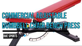 Gym Commercial Adjustable Dumbbell Chair Bench Press Multi-functional Exercise Bird Stool