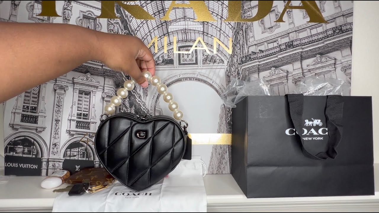 Coach Heart Crossbody with Quilting Unboxing