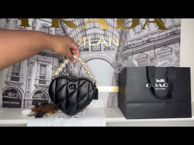 Coach Quilted Heart Bag Unboxing: What's In My Bag and What Fits