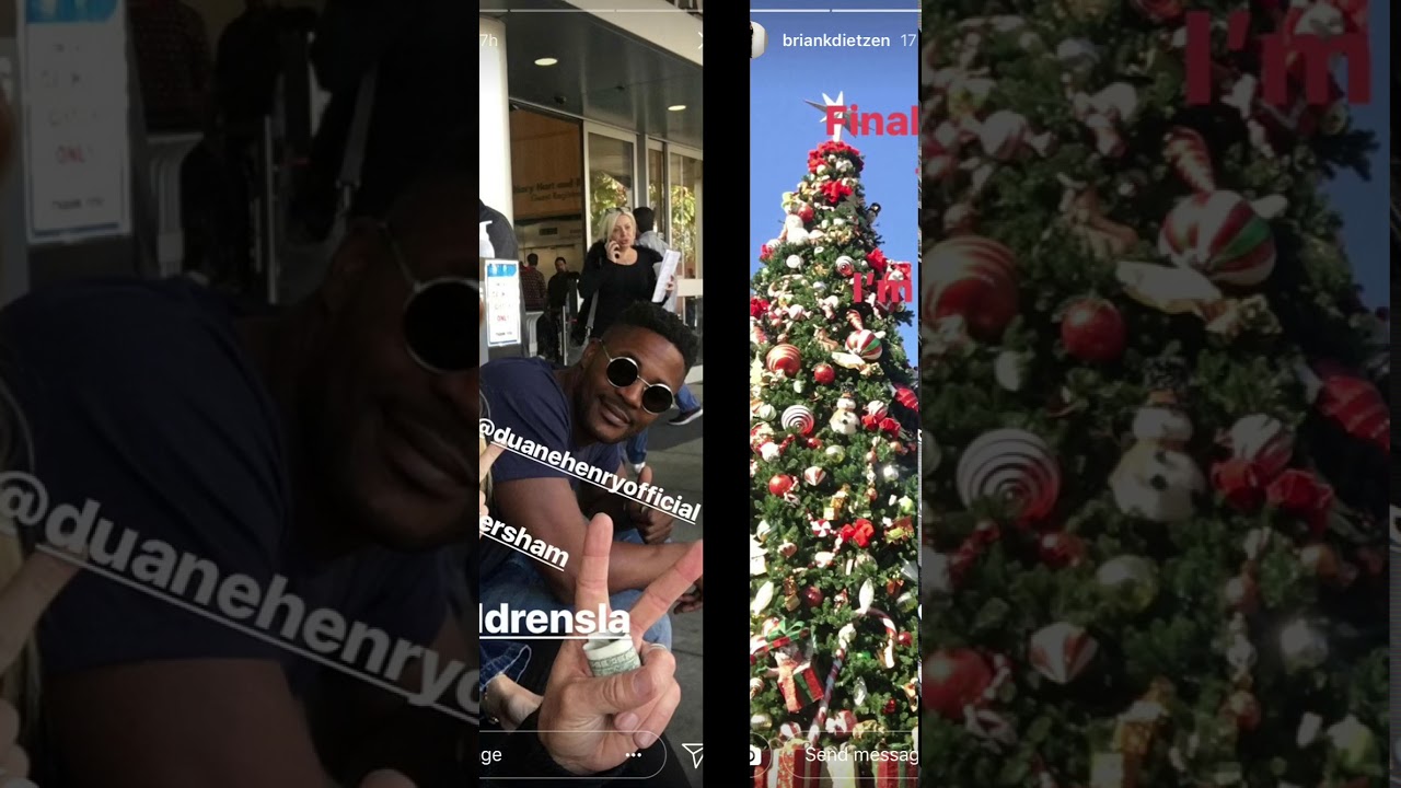 NCIS cast 2017 Xmas Shindig (Brian Dietzen & Emily Wickersham InstaStory)