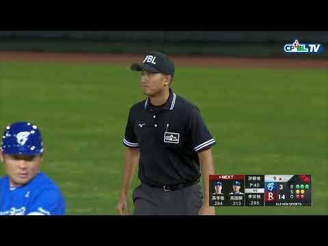 07/15 富邦 vs 樂天 九局上，游朝惟上場關門，拿下三個出局包括一個再見三振，成功關門