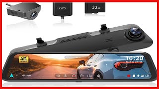 WOLFBOX G850 4K Mirror Dash Cam: 12'' Rear View Mirror Camera for Car,Dual Dash Cameras Front and Re screenshot 5