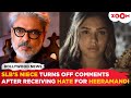 Sanjay leela bhansalis niece sharmin segal turns off comments after receiving hate for heeramandi