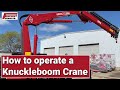 How to operate a knuckle boom crane