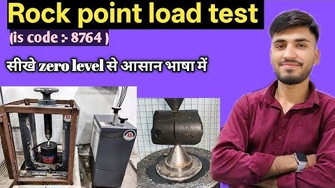 #Rock point load test ( Is Code-8764) #engineering #civillabtest 