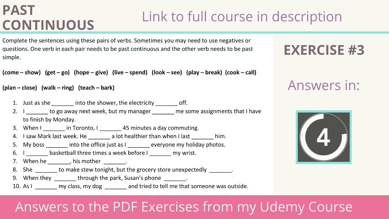 Past Tense Worksheet - Learn English Grammar