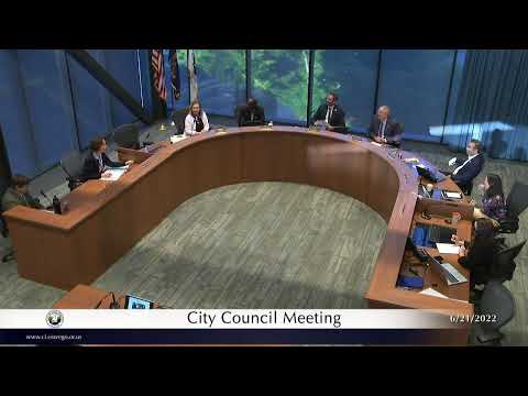 City Council Meeting - June 21, 2022