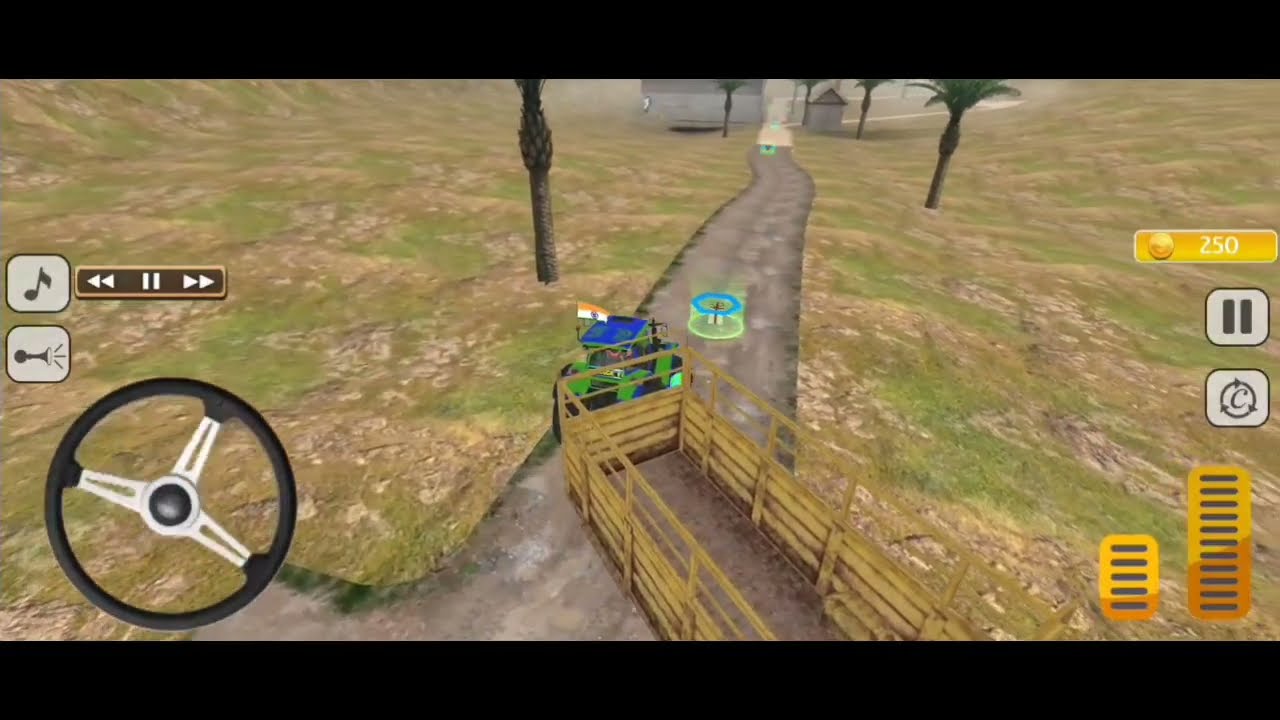 Cargo tractor trolley game 