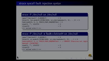Can strace make you fail? strace syscall fault injection