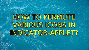 Ubuntu: How to permute various icons in indicator-applet?