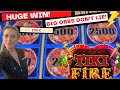 Huge win on tiki fire  over 100x my bet win  sevenfeatherscasino  casino slots