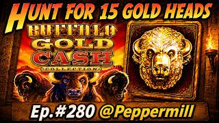 HUNT FOR 15 GOLD HEADS EP. #280, BUFFALO GOLD CASH COLLECTION and SERIES SUMMARY TO DATE!