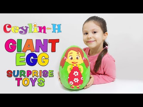 Ceylin's Giant Surprise Egg TOYBOX - Super Wings, LPS Littlest Pet Shop, Frozen TOYS video for kids