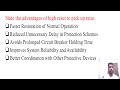 SGP Video short on State the advantages of high reset to pick up ratio in English