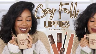 DRUGSTORE FALL LIP COLORS EVERY BROWN GIRL NEED! | COMFORTABLE & TRANSFER PROOF! | Andrea Renee