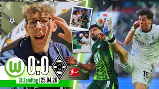 Wolfsburg vs. Gladbach StadionVlog🔥Rudelbildung dank Rote Karte im Abstiegskampf! ⚽️😬