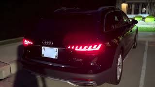Audi A4 Allroad lighting Night Review (2023 Premium Plus)