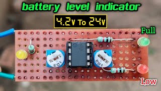 4.2v to 24v all batteries level indicator | lithium ion battery level indicator