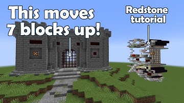 How to build an actually working big Castle Gate! [Minecraft redstone tutorial]