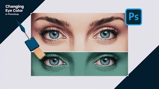 How To Change Eye Color In Photoshop (Easy)#photoshop #eyecolor #grafixtube  #adobe #eyecolourchange screenshot 5