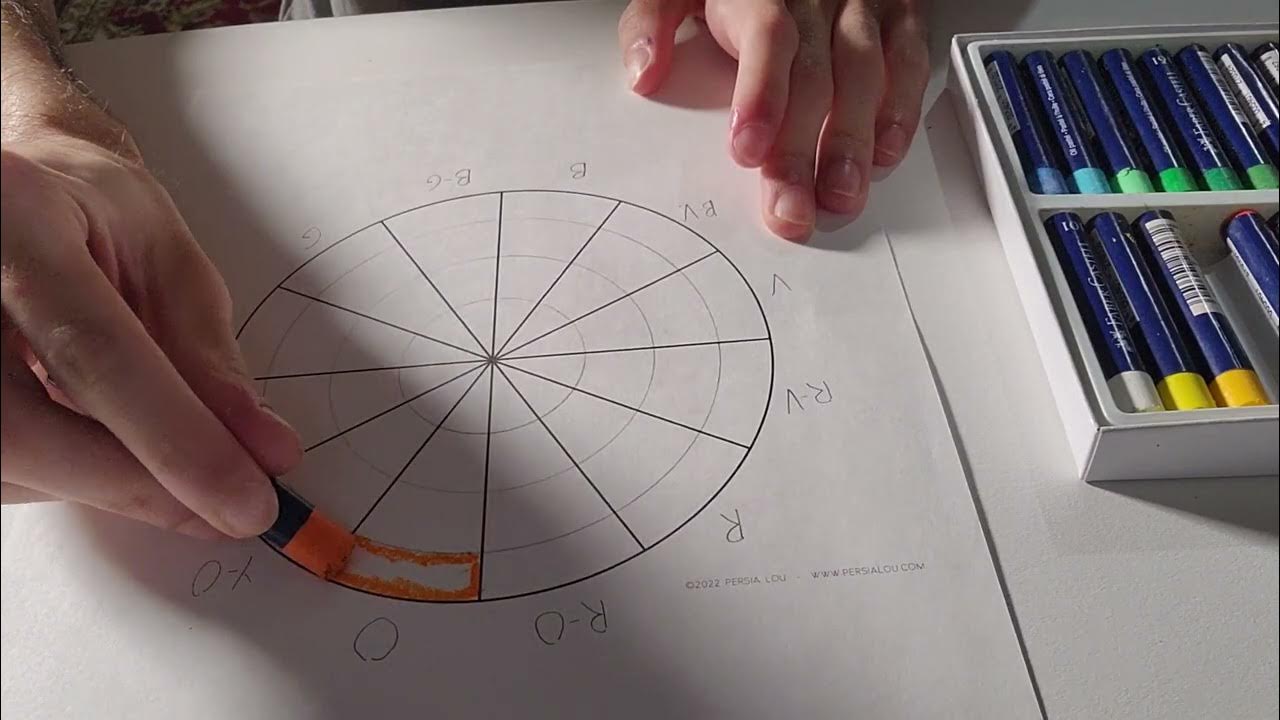Documentation Project Oil Pastel Color Wheel YouTube