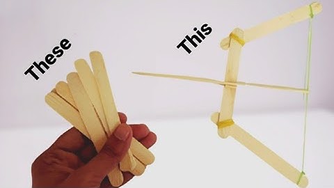 How to Make a Powerful Bow From Popsicle Stick That Shoot.