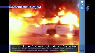 SBS bus catches fire along CTE - 09Jul2013