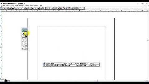 PageMaker(14) Text Tool and Control Palette