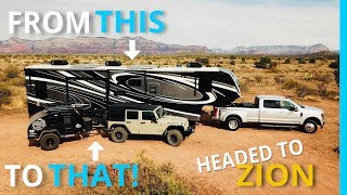ZION: First Trip with the New Teardrop Trailer & Jeep Rubicon